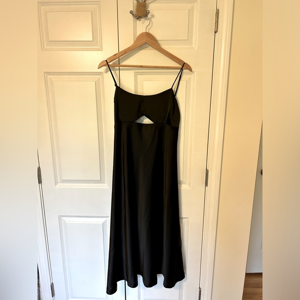 Banana republic black silk dress, size 10, NWT